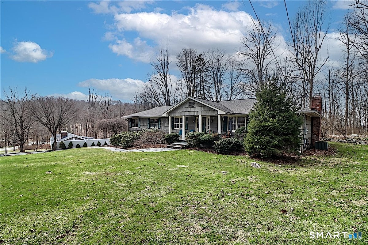 3 Hawthorne Hill Road Newtown, CT 06470 - Photo 2 of 40 Front Yard Surrounded by Mature Trees and Peaceful Natural Views