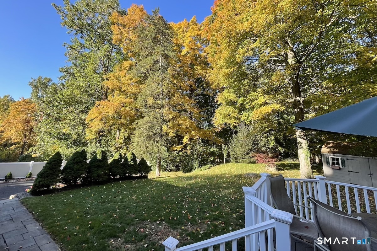 3 Hawthorne Hill Road Newtown, CT 06470 - Photo 33 of 40 Enjoy Picturesque Views from the Deck Overlooking Mature, Lush Tree Cover