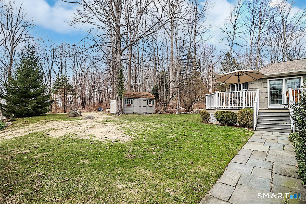 3 Hawthorne Hill Road Newtown, CT 06470 - Photo 35 of 40 Beautiful Bluestone Walkway Provides Easy Access from the Driveway to the Private Backyard and Deck