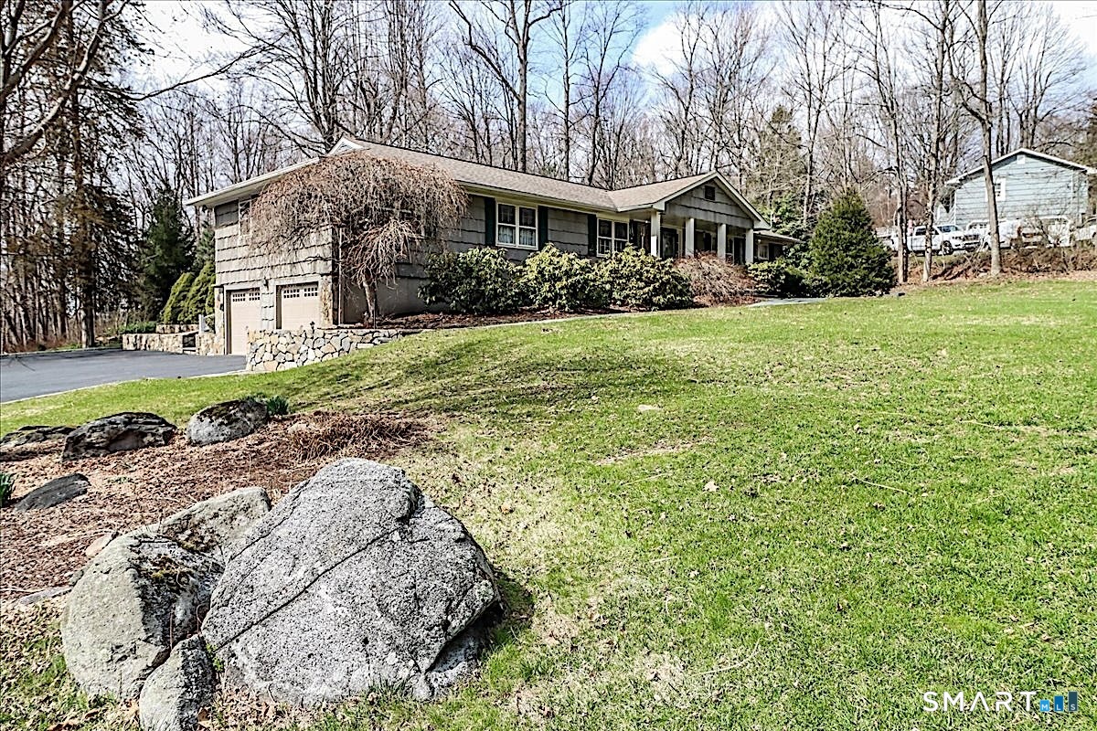 3 Hawthorne Hill Road Newtown, CT 06470 - Photo 4 of 40 A Gentle Slope to the Front Yard with a Bluestone Walkway Leading to the Front Door