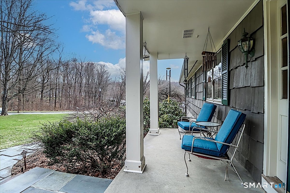 3 Hawthorne Hill Road Newtown, CT 06470 - Photo 5 of 40 A Welcoming Covered Front Porch ~ A Perfect Spot for Morning Coffee or Evening Conversations