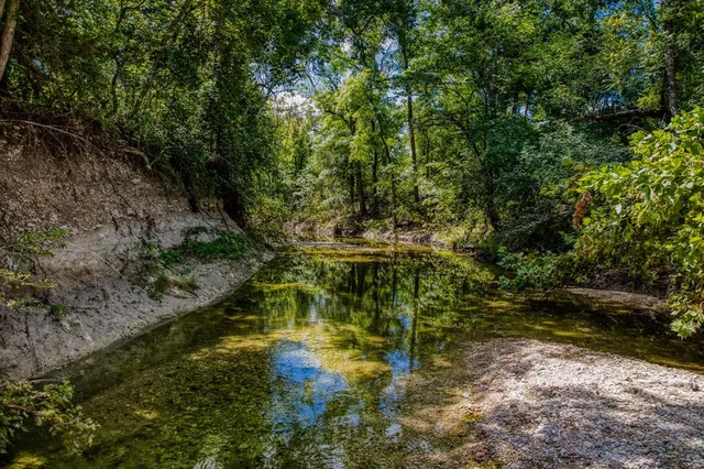 a backyard of a house with a yard and outdoor seating