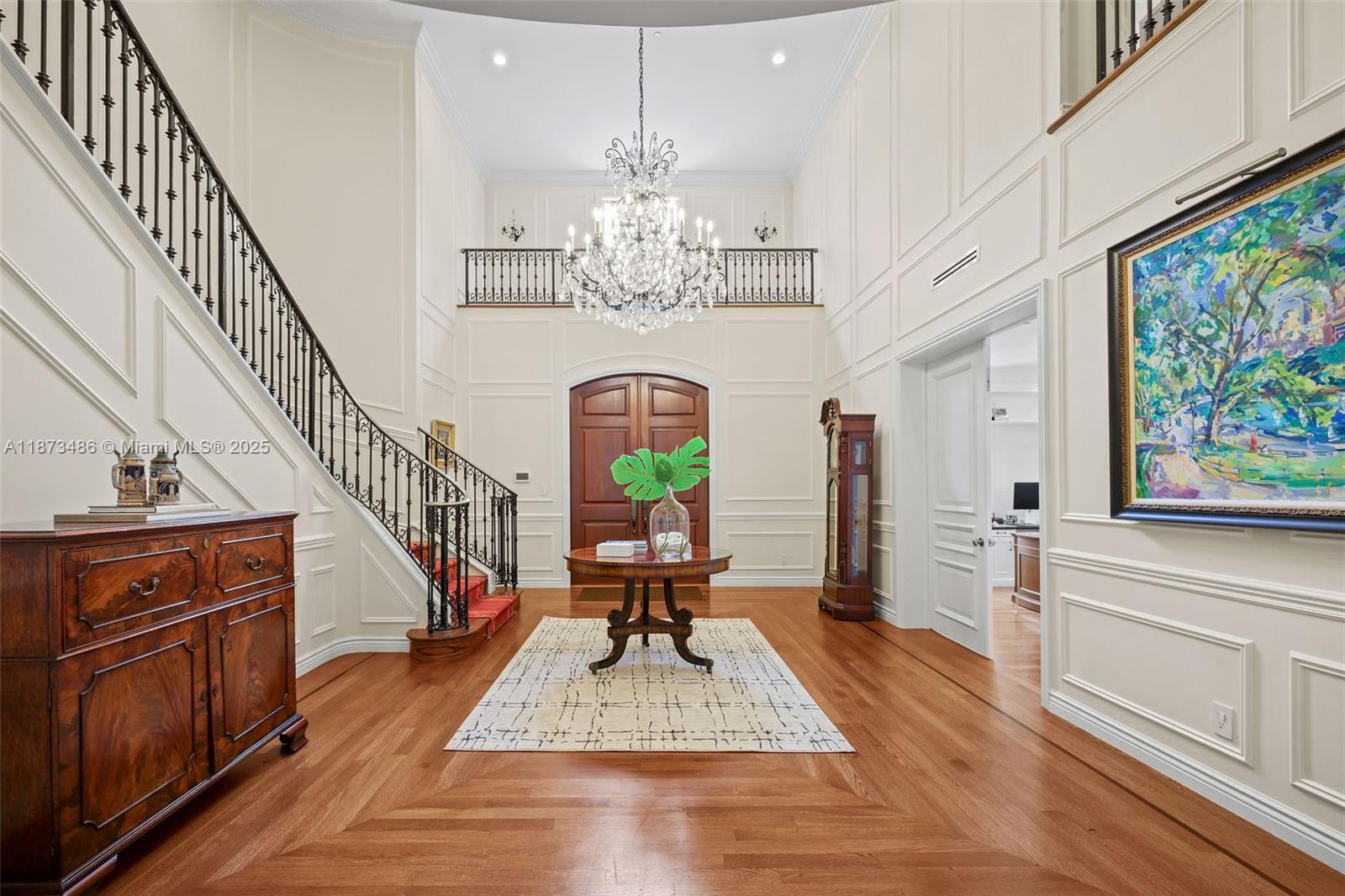 5400 Banyan Trail Coral Gables, FL 33156 - Photo 18 of 75 a view of entryway and hall with wooden floor