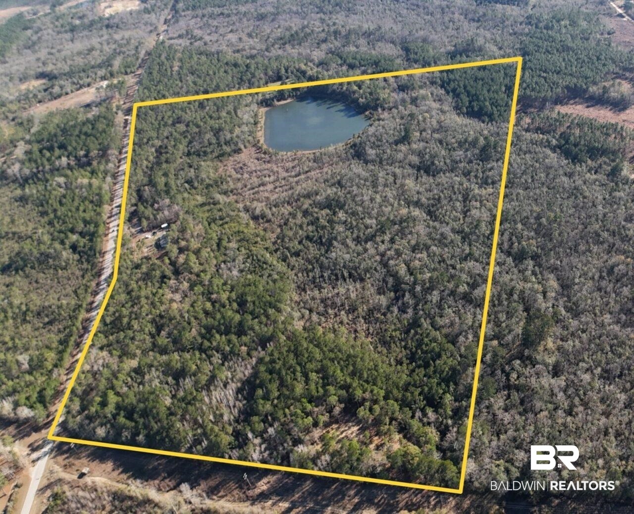 11808 Abb Road Tibbie, AL 36583 - Photo 23 of 31 Bird's eye view featuring a view of trees and a water view