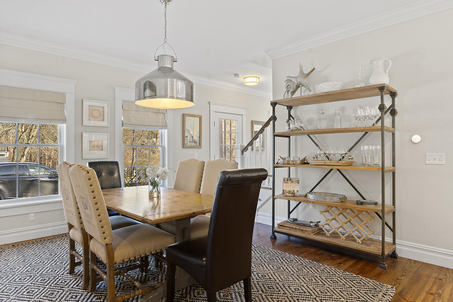 16 Mockingbird Drive Edgartown, MA 02539 - Photo 16 of 36 a view of a dining room with furniture window and wooden floor