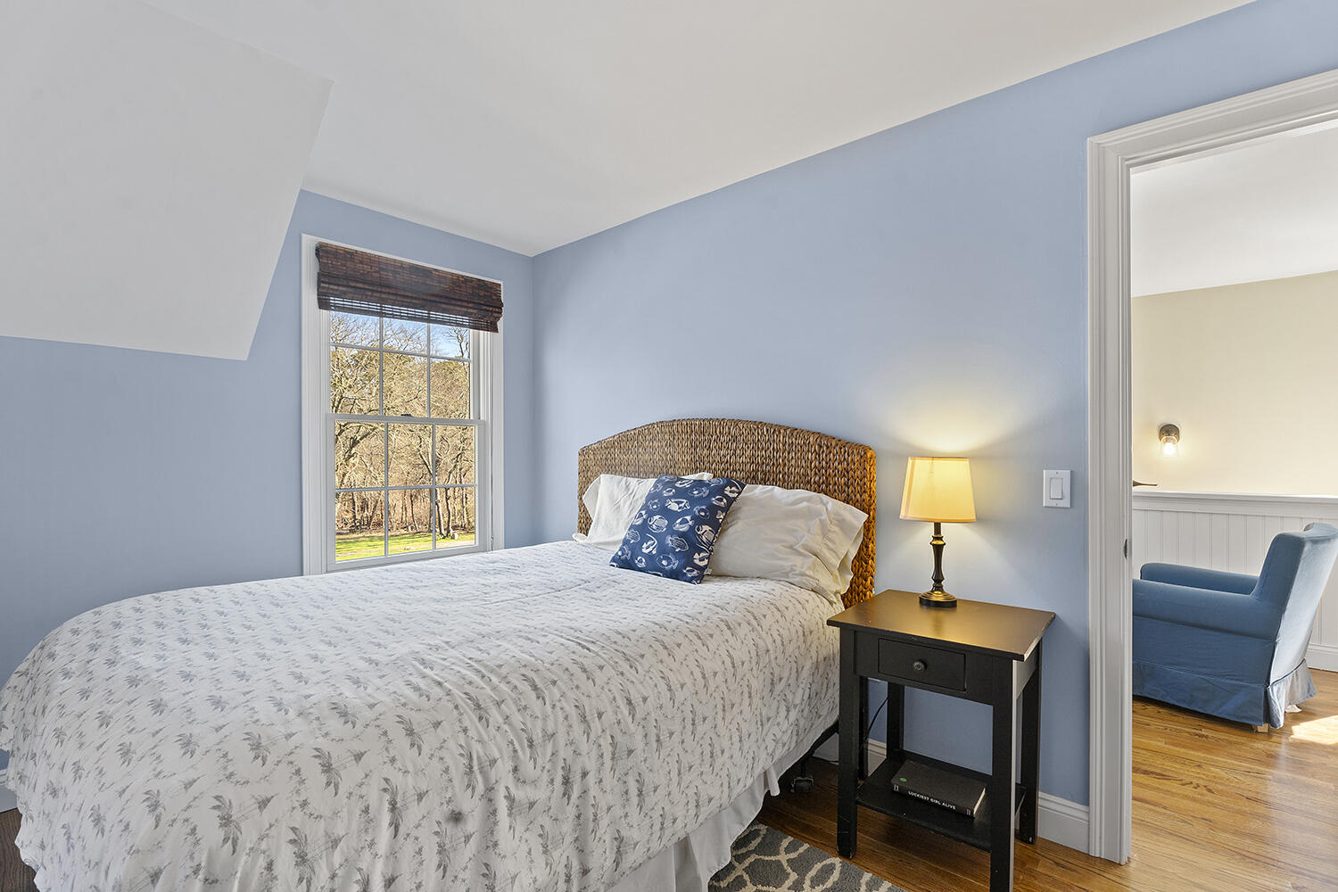 16 Mockingbird Drive Edgartown, MA 02539 - Photo 32 of 36 a bedroom with a bed and wooden floor
