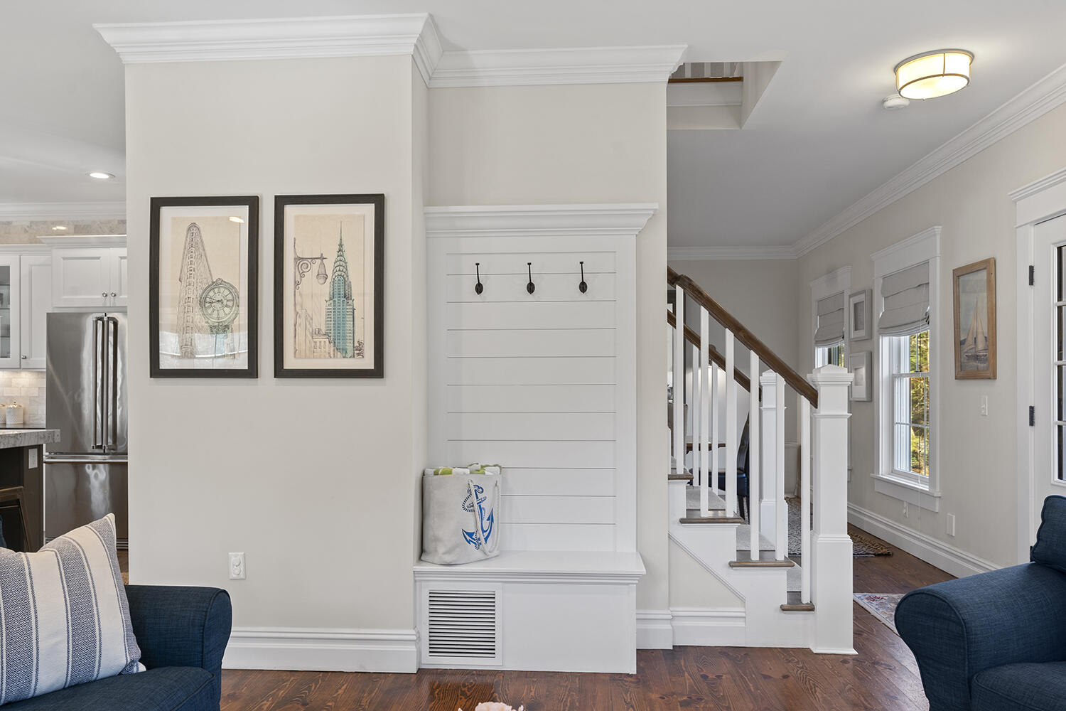 16 Mockingbird Drive Edgartown, MA 02539 - Photo 7 of 36 a view of entryway with furniture and wooden floor