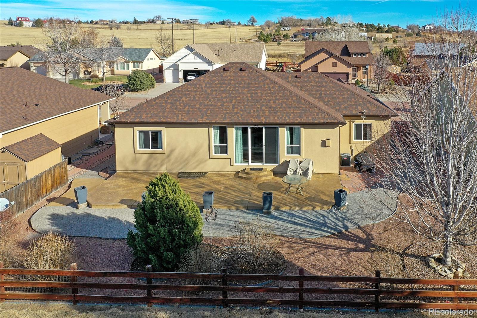 10484 Mile Post Loop Fountain, CO 80817 - Photo 43 of 50 a front view of a house with garden
