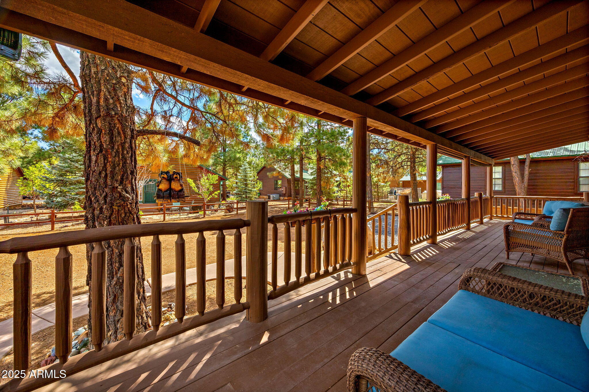 2692 Palomino Trail Overgaard, AZ 85933 - Photo 19 of 33 a view of a balcony with chairs