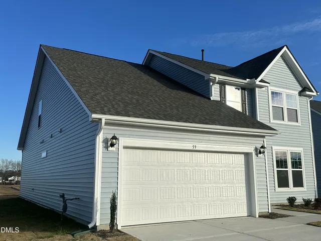 a front view of a house