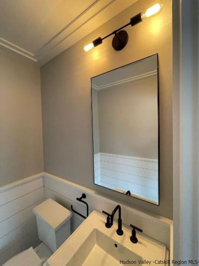 194 Lower Sahler Mill Road Olivebridge, NY 12461 - Photo 14 of 16 a bathroom with a sink and a mirror