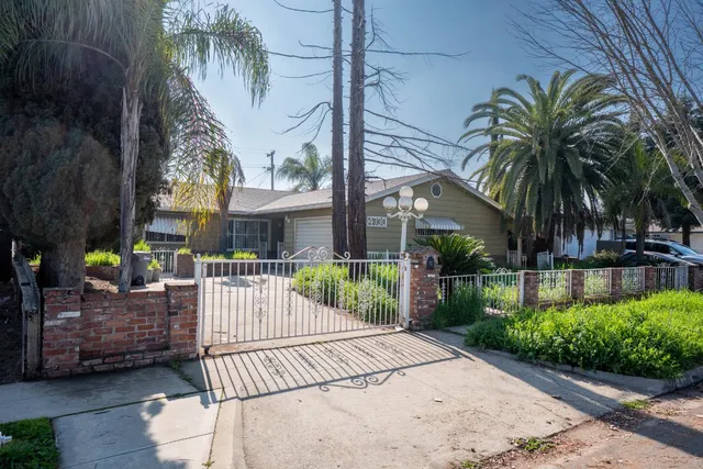 a view of a house with a patio