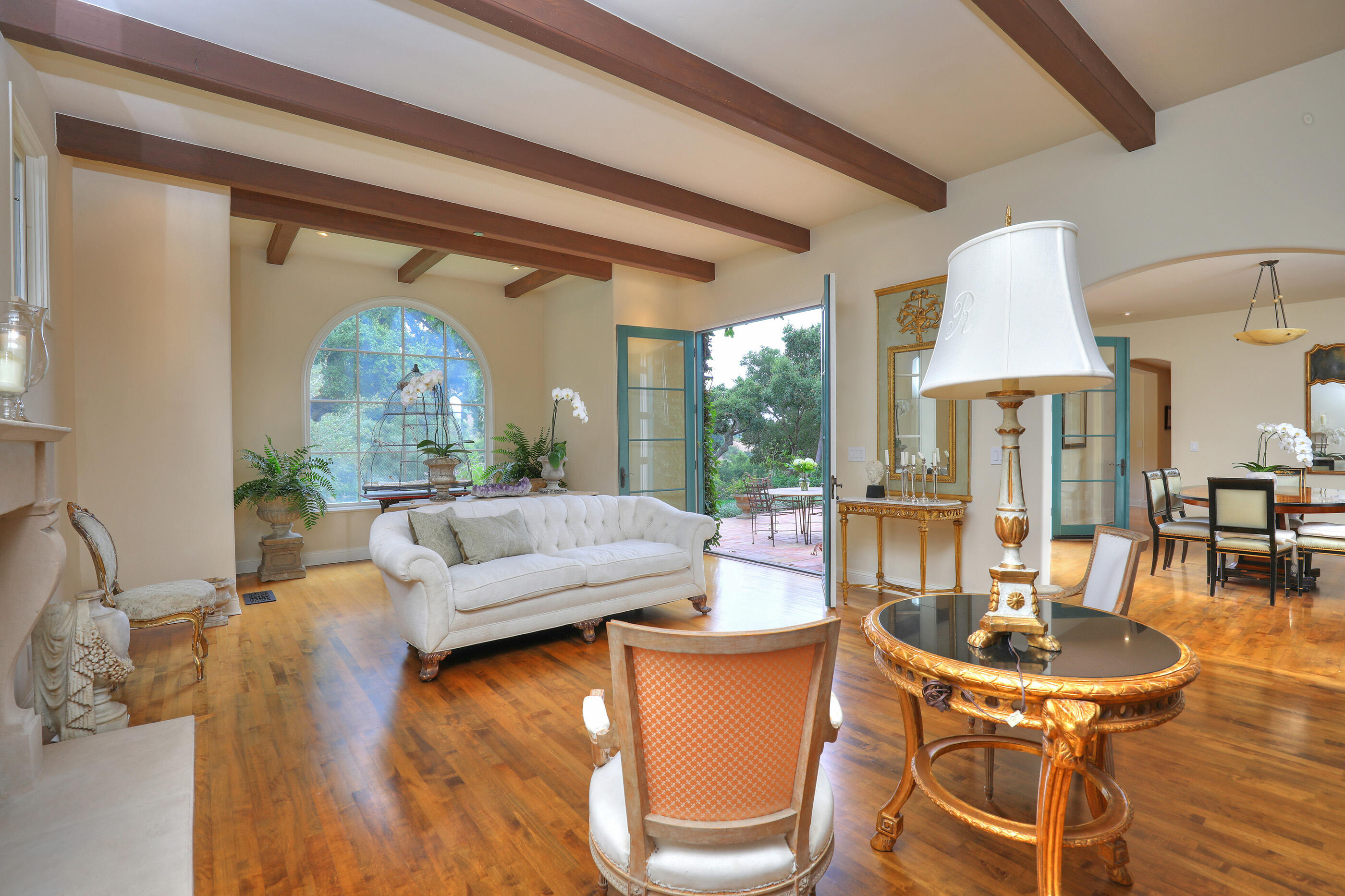 780 Ladera Lane Montecito, CA 93108 - Photo 8 of 25 Formal Living Room Towards Outside and D