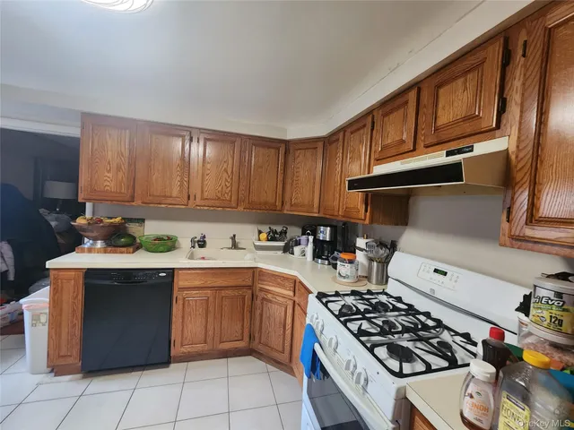 a kitchen with stainless steel appliances a stove a sink dishwasher and cabinets