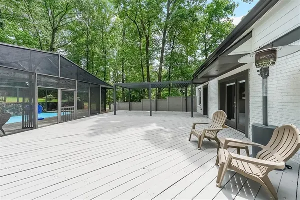 a view of outdoor space with seating space