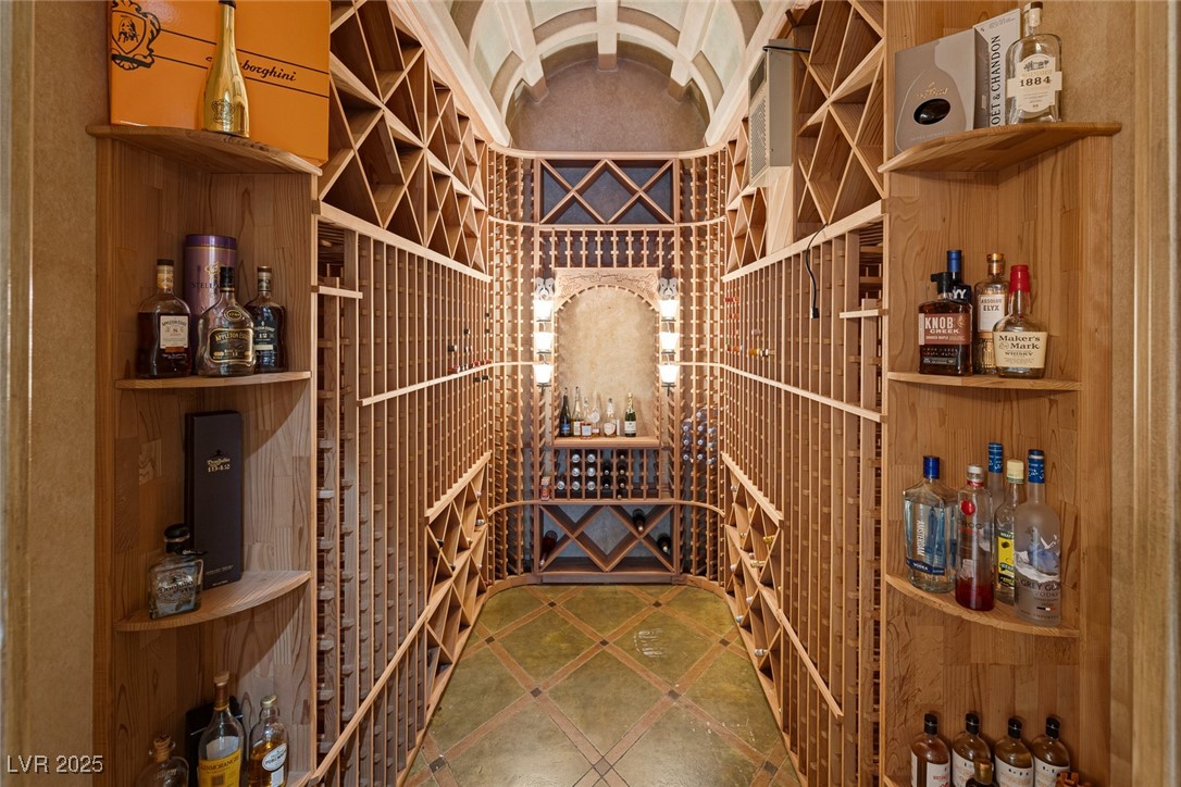 1545 Villa Rica Drive Henderson, NV 89052 - Photo 16 of 61 Wine area featuring vaulted ceiling