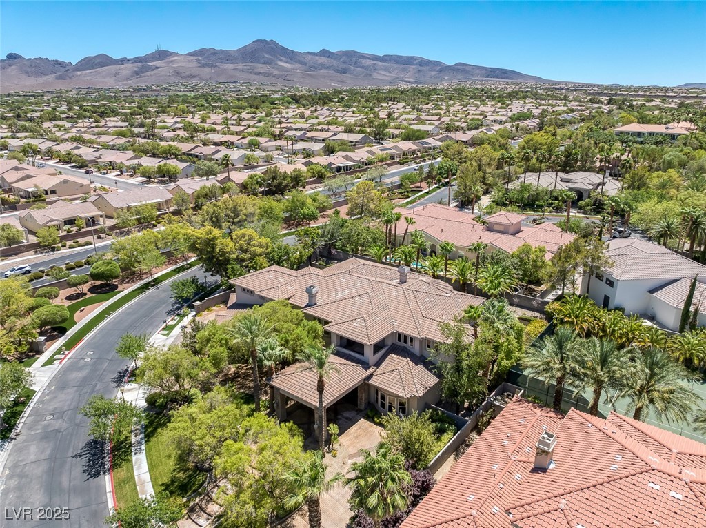 1545 Villa Rica Drive Henderson, NV 89052 - Photo 43 of 61 Aerial view of residential area with a mountainous background