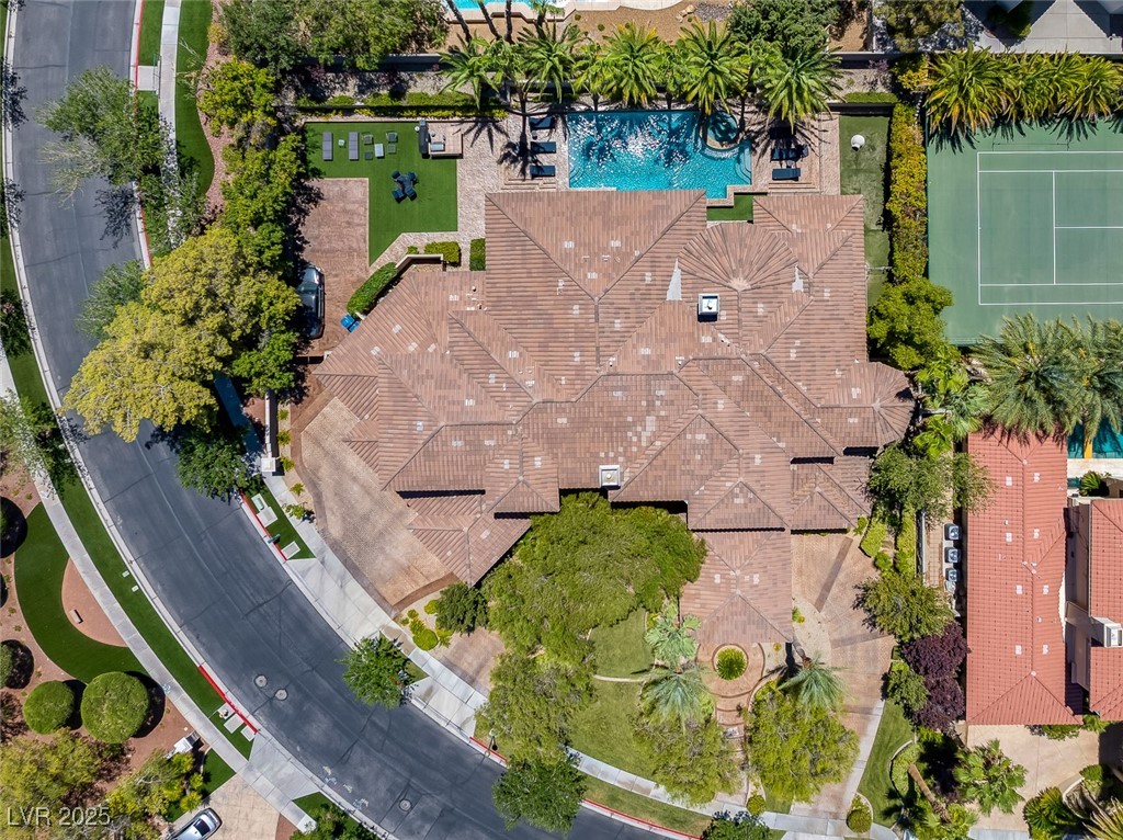 1545 Villa Rica Drive Henderson, NV 89052 - Photo 44 of 61 Aerial view of property's location featuring a pool