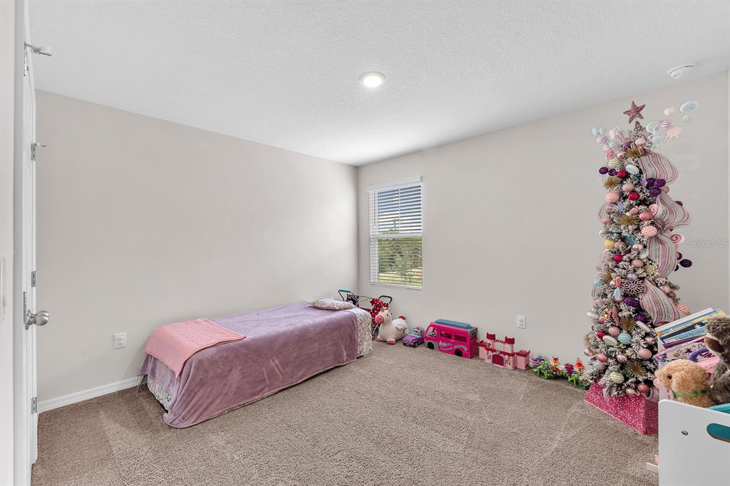 12952 Wellspring Drive Lithia, FL 33547 - Photo 28 of 46 a bedroom with a bed and a potted plant
