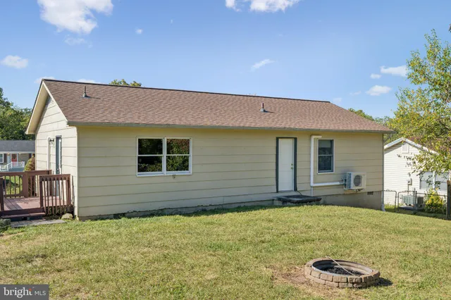 a backyard of a house