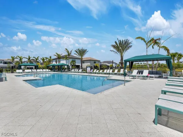 a view of outdoor space yard and swimming pool