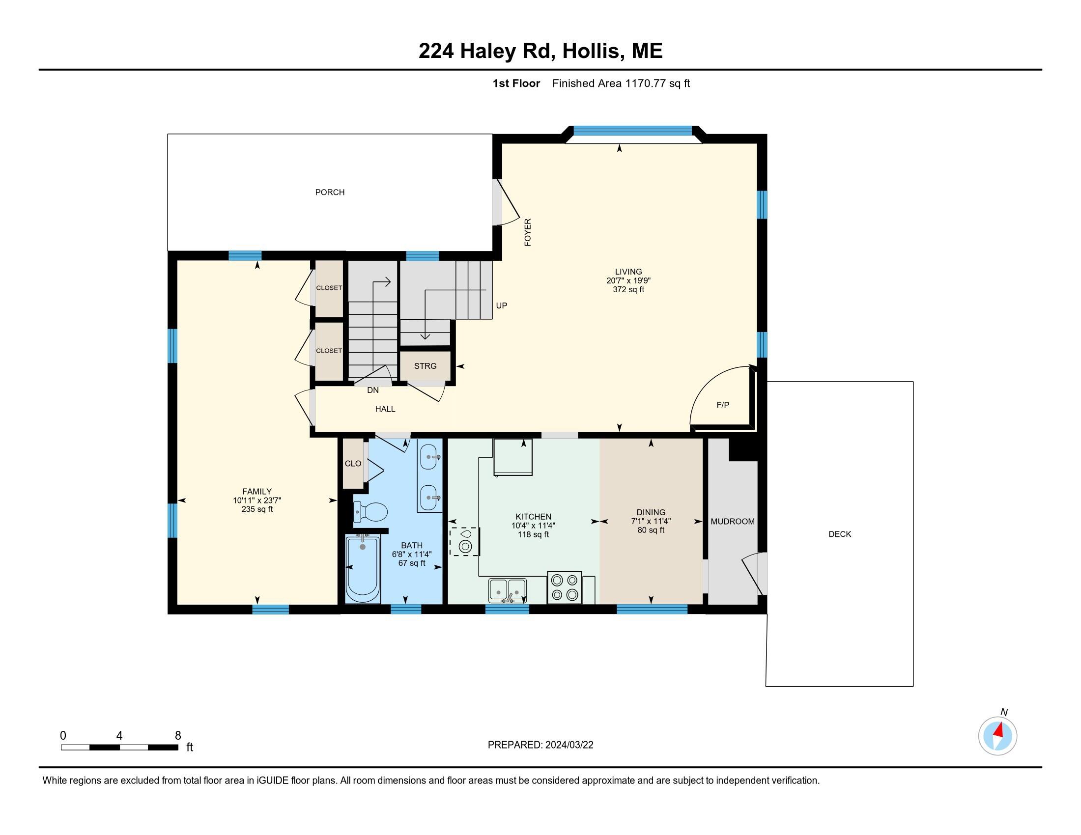 224 Haley Road Hollis Center, ME 04042 - Photo 40 of 44 House Floorplan (1)
