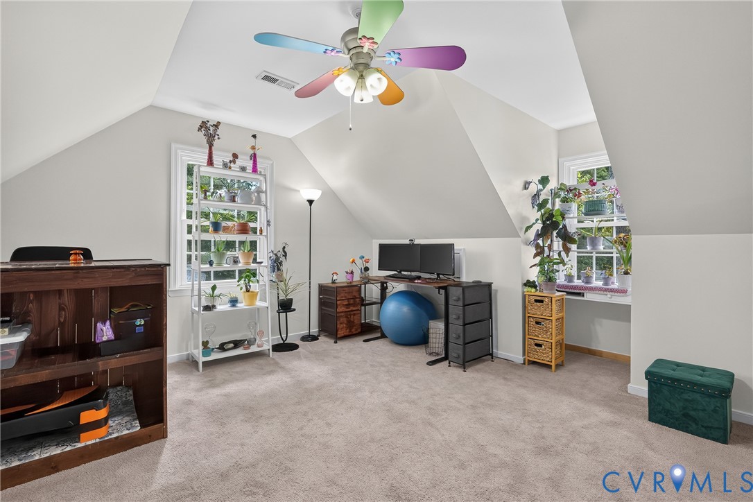 7248 Full Rack Drive Midlothian, VA 23112 - Photo 21 of 36 Sloped ceilings with recessed lighting, light neut