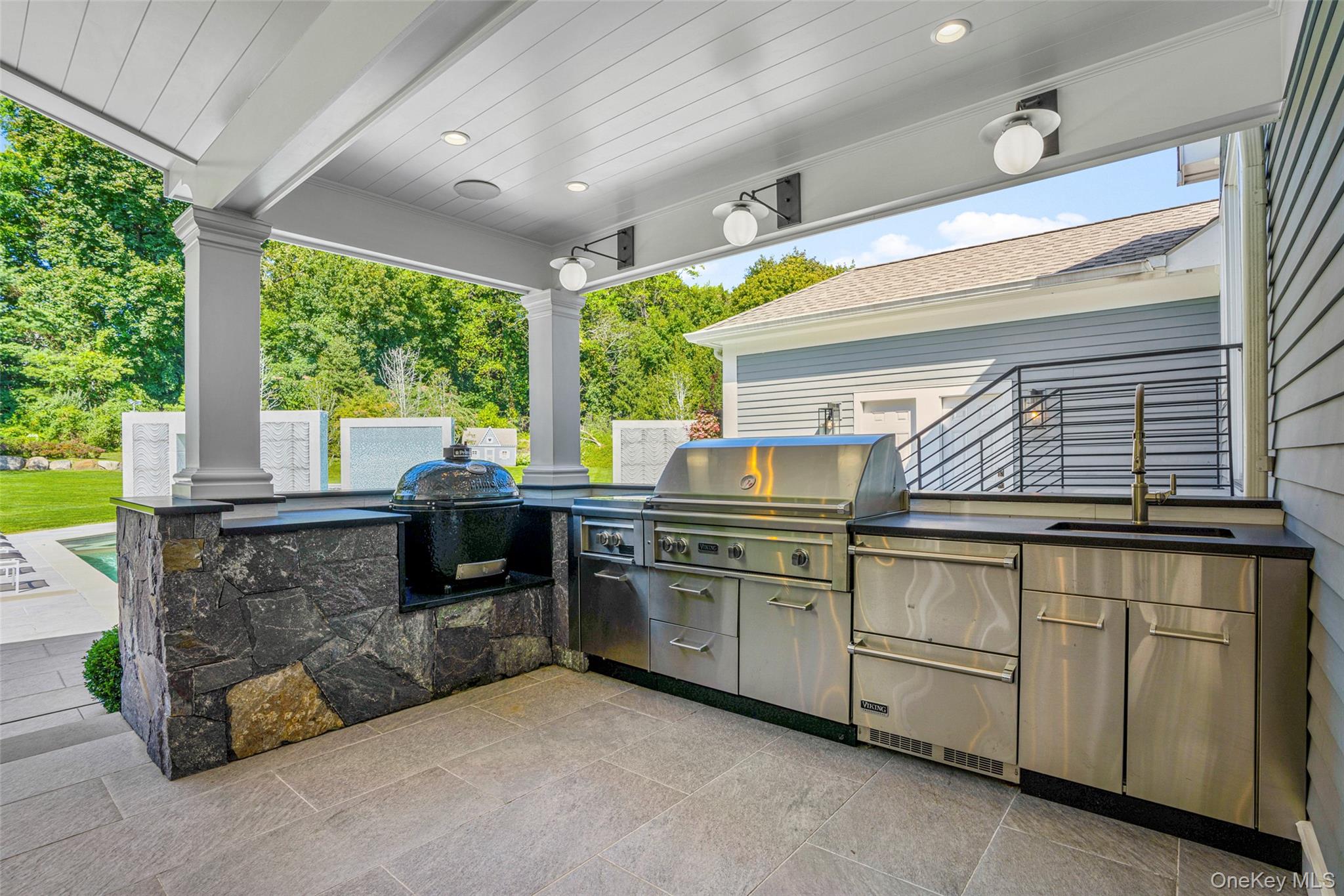 23 Pheasant Drive Rye, NY 10580 - Photo 27 of 35 State-of-the-art outdoor kitchen built in 2020. Summer vacation starts at 23 Pheasant Drive.