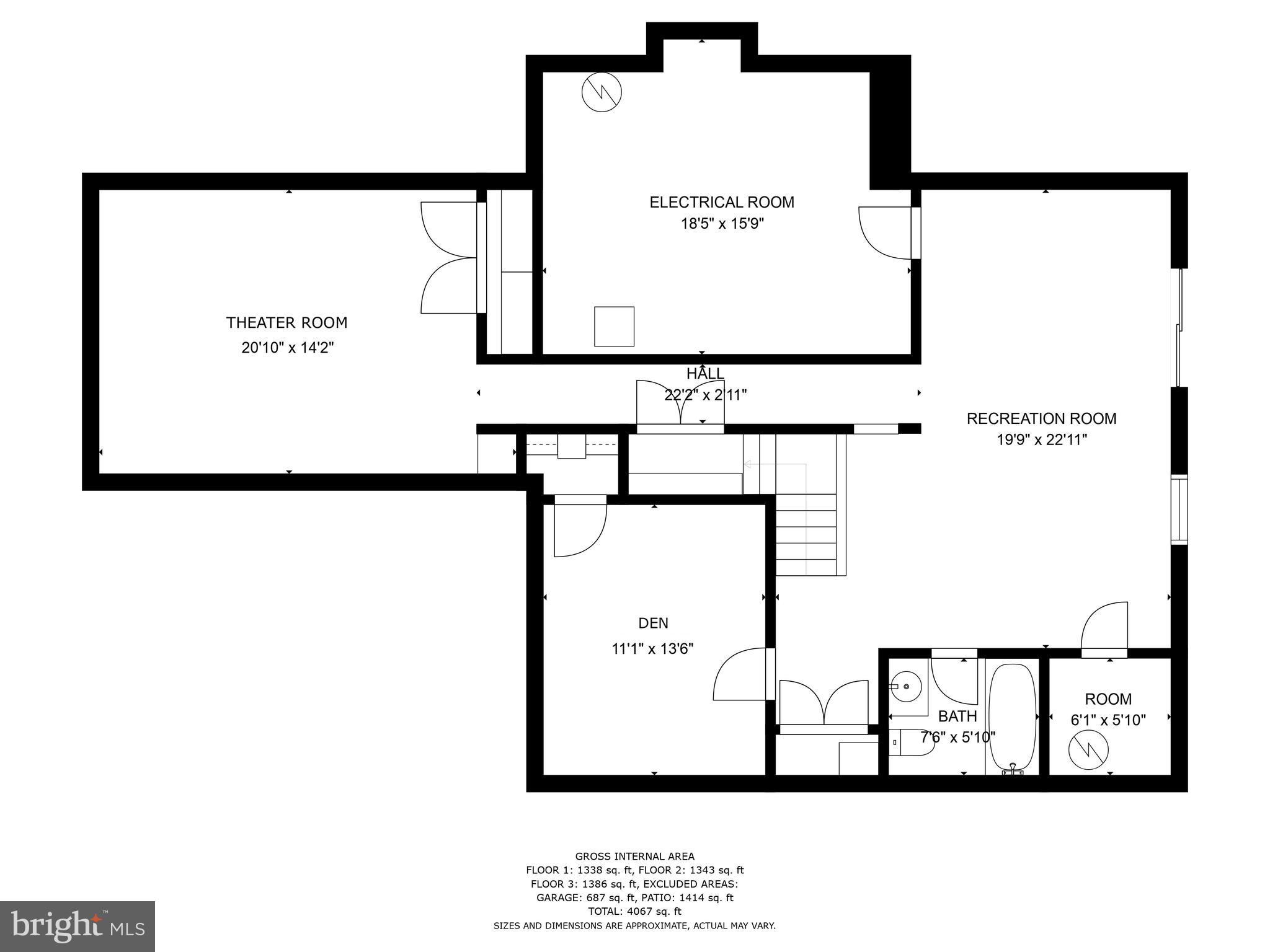 253 Woodard Road Arnold, MD 21012 - Photo 55 of 55 Lower level floor plan