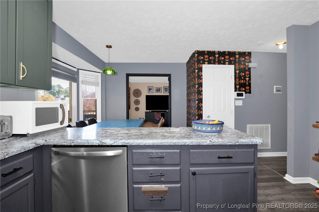 529 Old Farm Road Fayetteville, NC 28314 - Photo 16 of 35 a bathroom with a granite countertop sink and a mirror