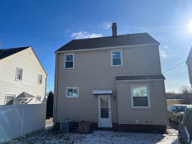 13623 Thraves Road Garfield Heights, OH 44125 - Photo 5 of 23 Rear view of house featuring central AC