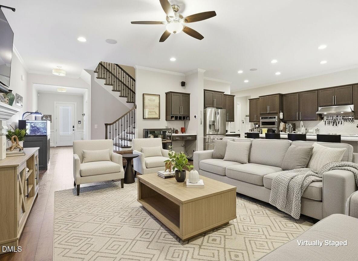 453 Adkins Ridge Road Rolesville, NC 27571 - Photo 3 of 34 Virtually Staged Great Room