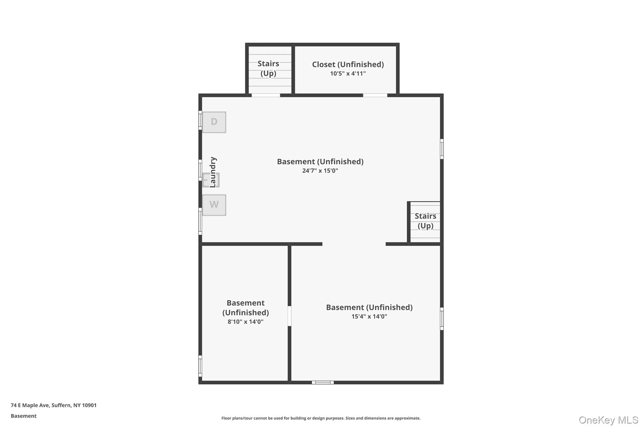 74 East Maple Avenue Suffern, NY 10901 - Photo 47 of 50 basement floor plan