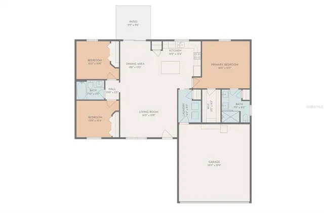 a view of a house with a yard and large tree