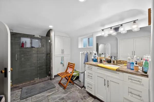 aerial view of a house