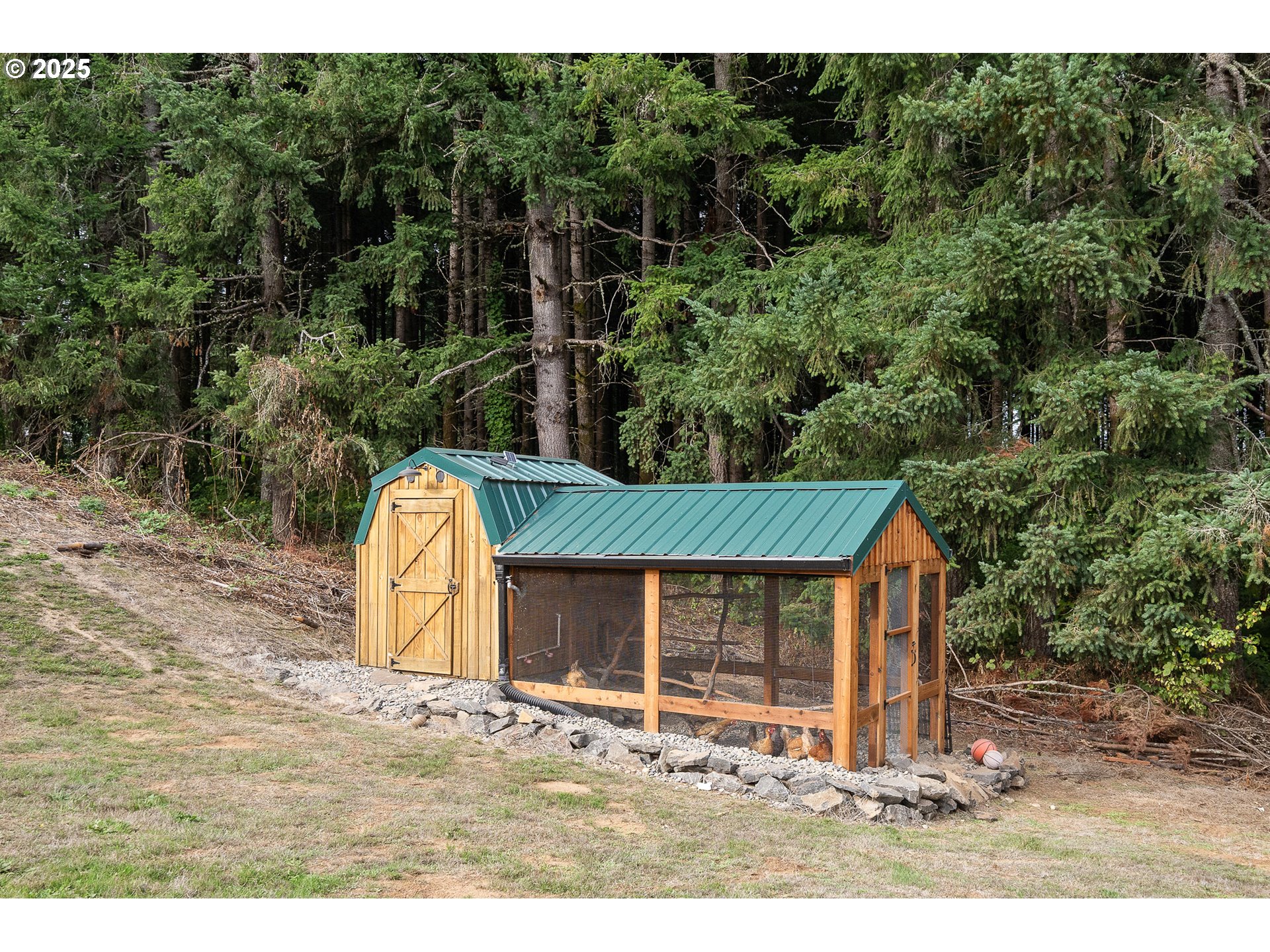 33281 Kammeyer Road Scappoose, OR 97056 - Photo 38 of 48 a view of a wooden house with a yard