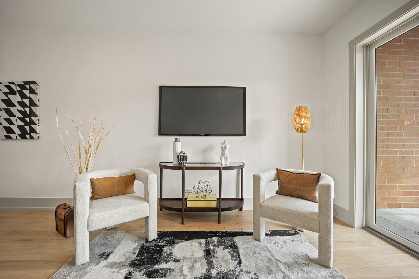 1548 West Ardmore Avenue, Unit 3B Chicago, IL 60660 - Photo 13 of 32 a living room with furniture and a flat screen tv