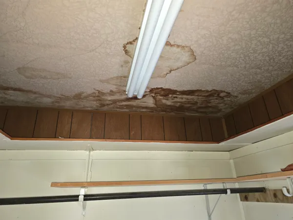 en empty room with a window