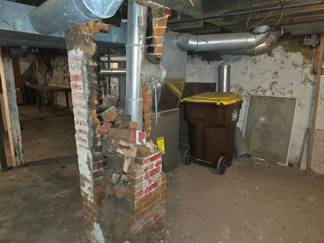 a view of water heater room