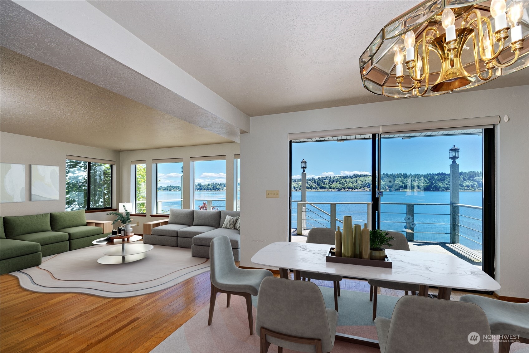 924 Shore Drive Bremerton, WA 98310 - Photo 8 of 36 a view of a dining room with furniture window and outside view