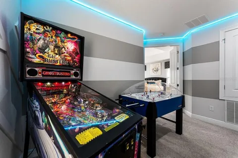 a room with furniture and a rug