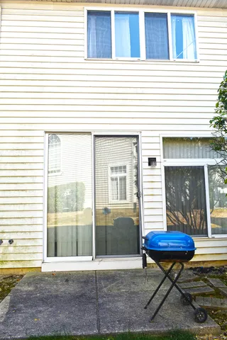 a view of a chairs in front of house