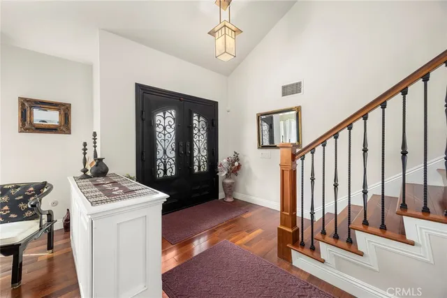 a view of kitchen with cabinets and stove