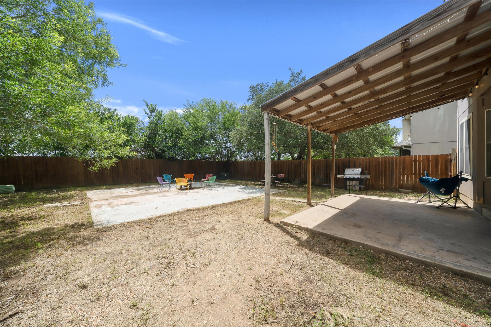 2601 Highcloud Drive Lockhart, TX 78644 - Photo 29 of 30 a view of a backyard with sitting area