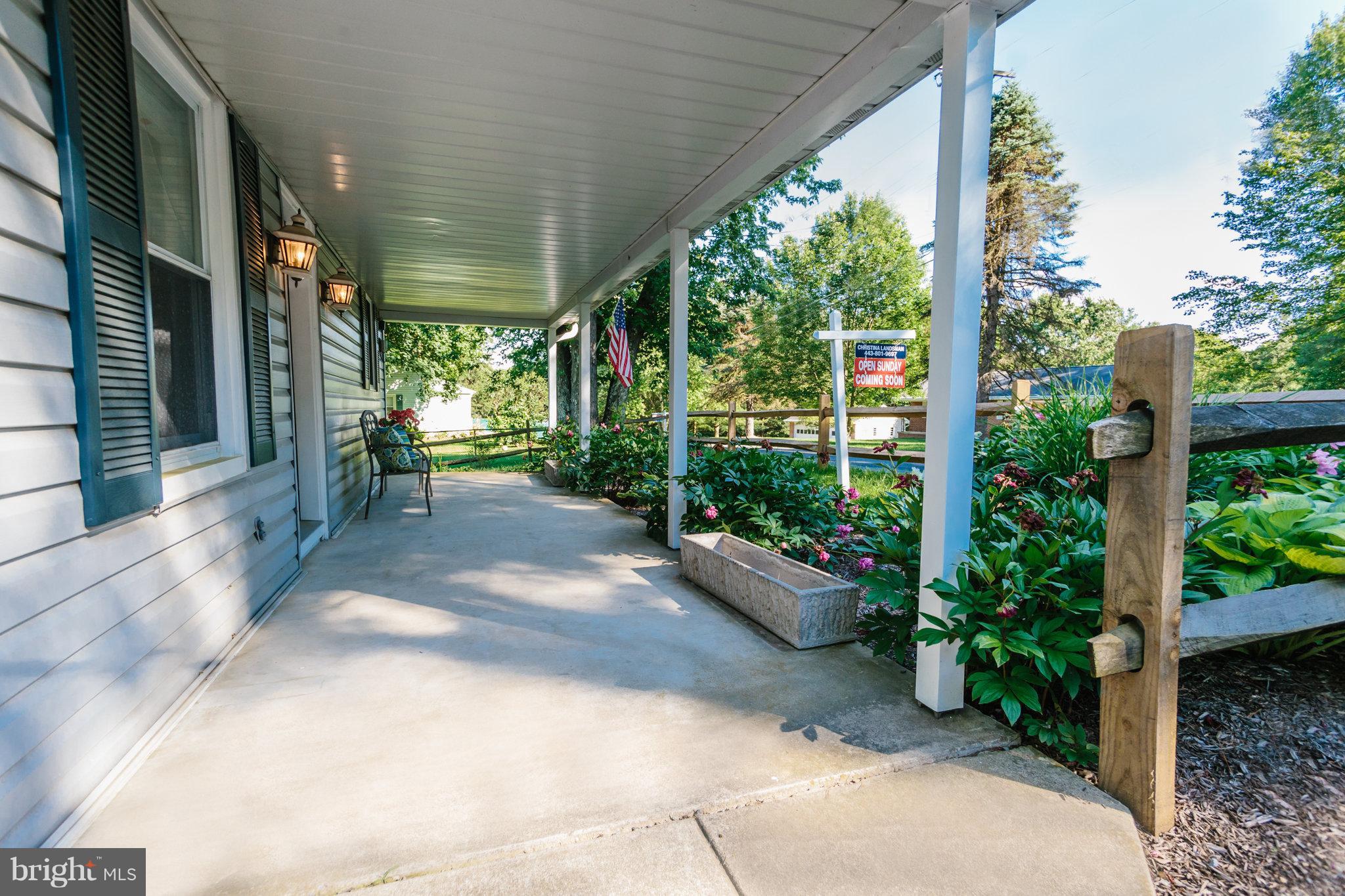 2056 Flag Marsh Road Mount Airy, MD 21771 - Photo 18 of 26 Front Porch overlooking garden
