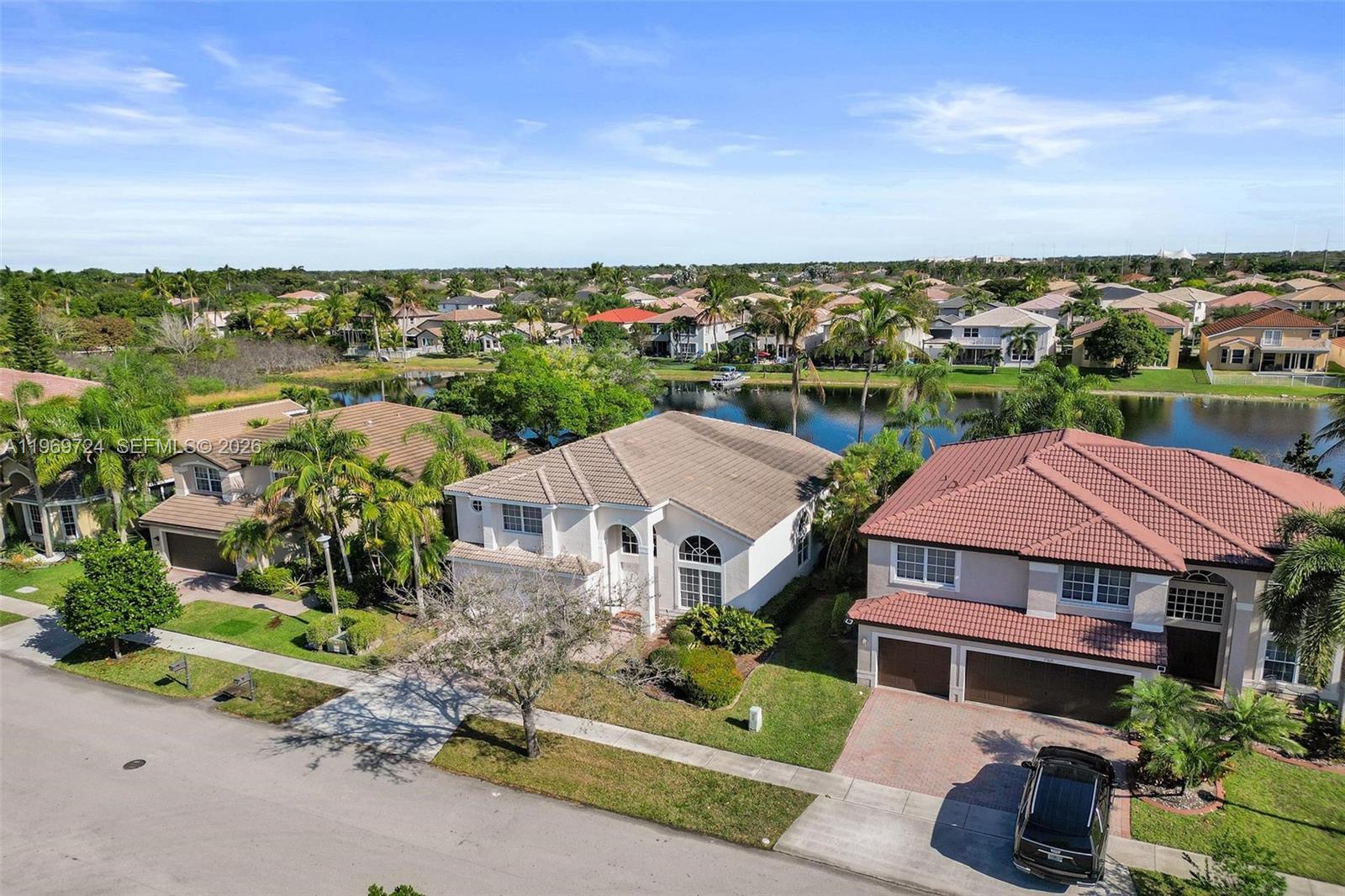 17431 Southwest 35th Street Miramar, FL 33029 - Photo 57 of 61 an aerial view of multiple houses with a yard