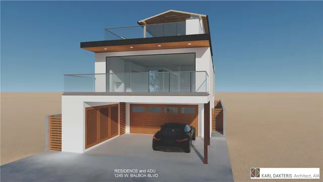 a front view of a house with entryway