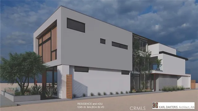 a front view of a building with street