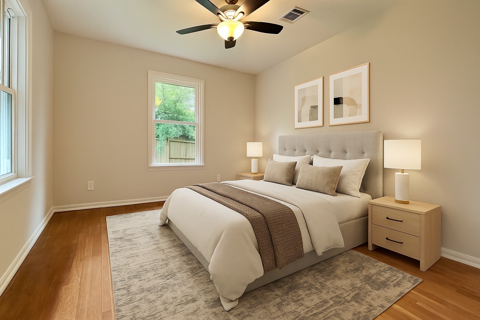 5905 Darnell Street Houston, TX 77074 - Photo 12 of 34 a bedroom with bed and window