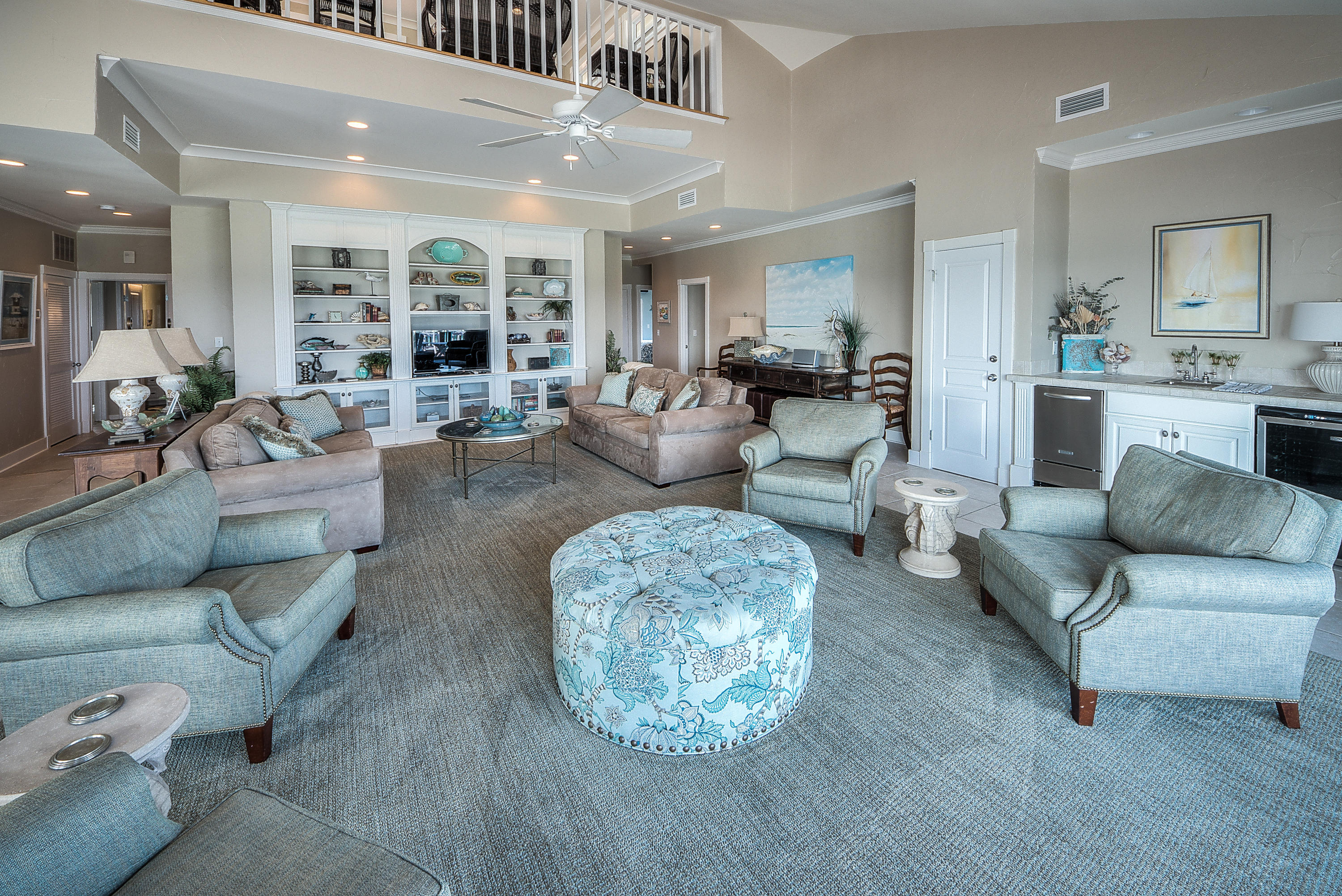 43 Fort Panic Road Santa Rosa Beach, FL 32459 - Photo 13 of 44 a living room with furniture and a large window